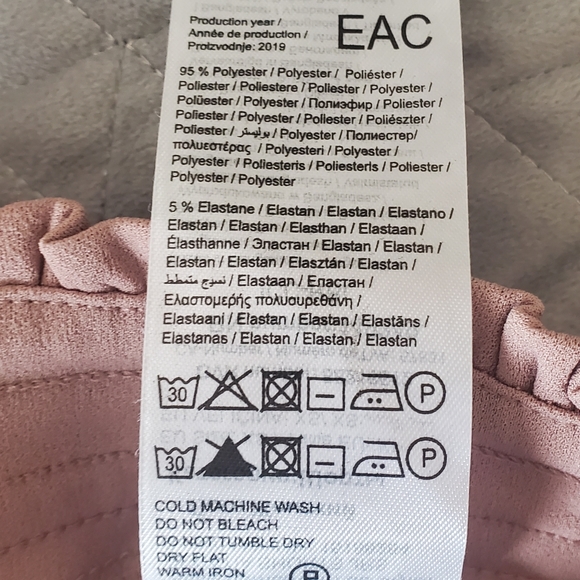 Pigalle rose pink shorts with draw strings elastic waisted - Picture 7 of 7